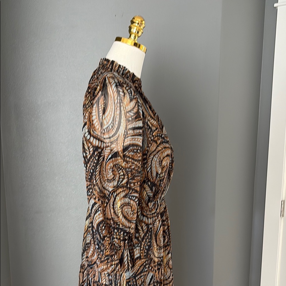 Elan Elegant Paisley Print Dress - Picture 2 of 5